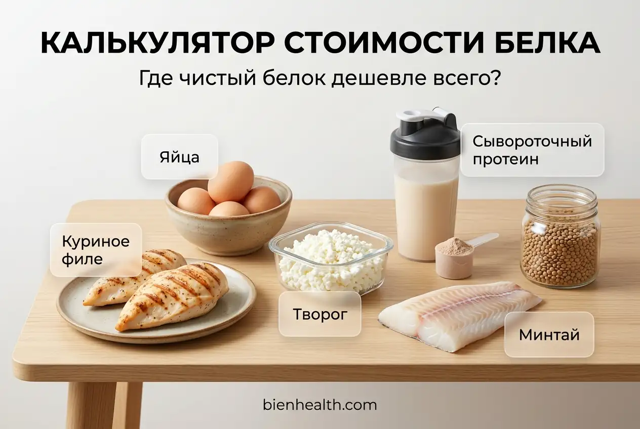 Дешевый источник белка в продуктах: калькулятор реальной стоимости